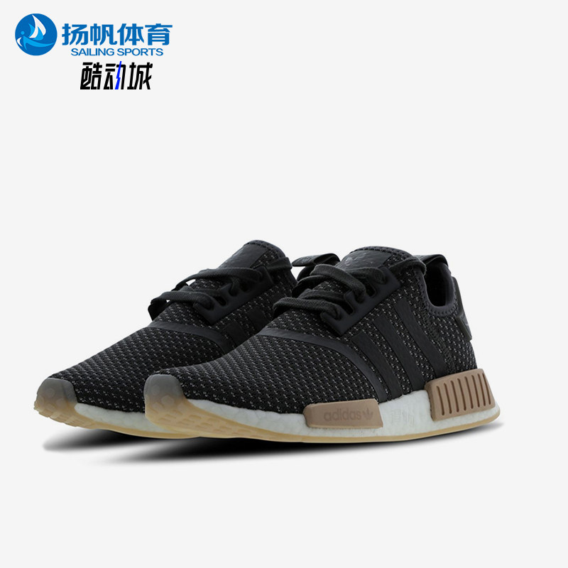 Adidas/阿迪达斯正品NMDR1女低帮复古网面经典跑步运动鞋BB9091