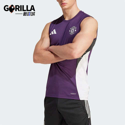 Adidas/阿迪达斯正品2025夏季款男士运动无袖训练足球背心JP3110