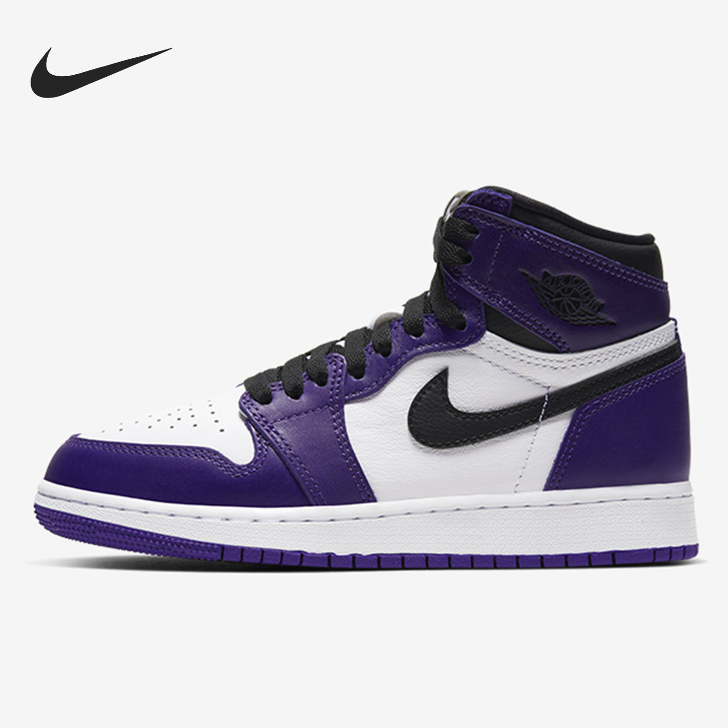 Nike/耐克正品当季 Air Jordan 1 AJ1 白紫脚趾 紫葡 575441-500