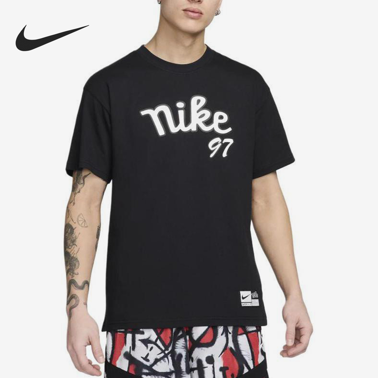 耐克男士透气套头宽松篮球短袖