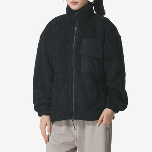 UA/安德玛正品Sherpa女子保暖时尚运动休闲羊羔绒外套1389365-001