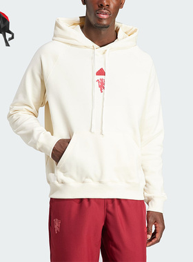 Adidas/阿迪达斯正品 MUFC LS HD男子足球运动连帽卫衣IA8545