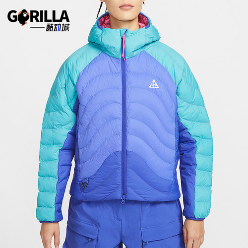 Nike/耐克正品2026春季款女士日常连帽拼接保暖棉服HM9964-345