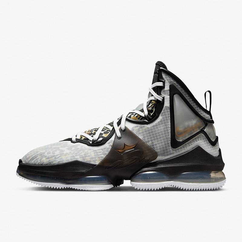 Nike/耐克正品LeBron19男士气垫缓震中帮篮球鞋CZ0203-100