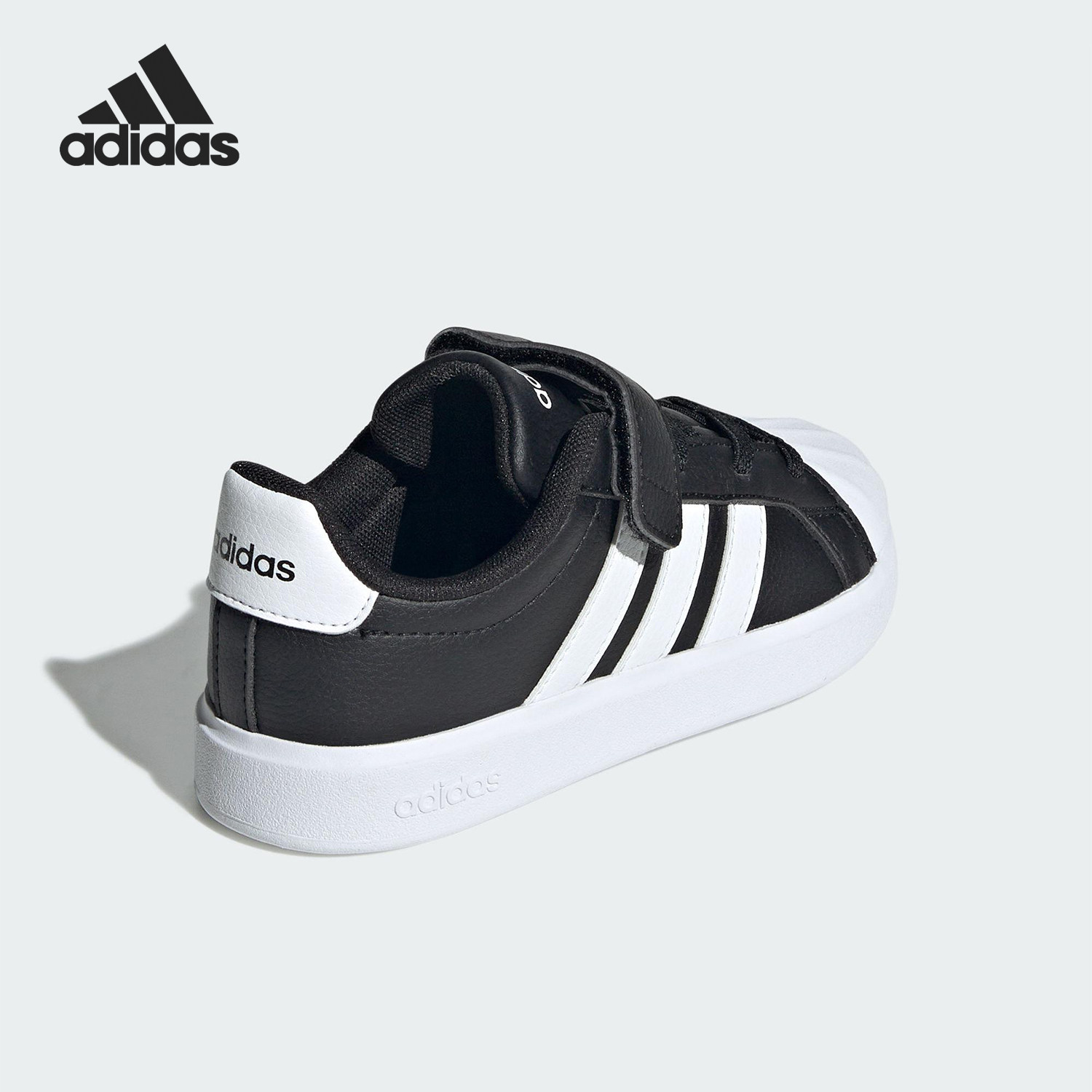 Adidas/阿迪达斯正品STREETTALK EL小童休闲贝壳头板鞋JQ8593