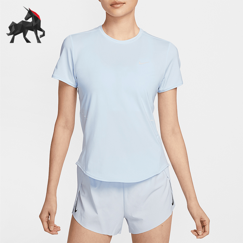 Nike/耐克正品Dri-FIT女士修身透气经典运动跑步短袖HM9699-423