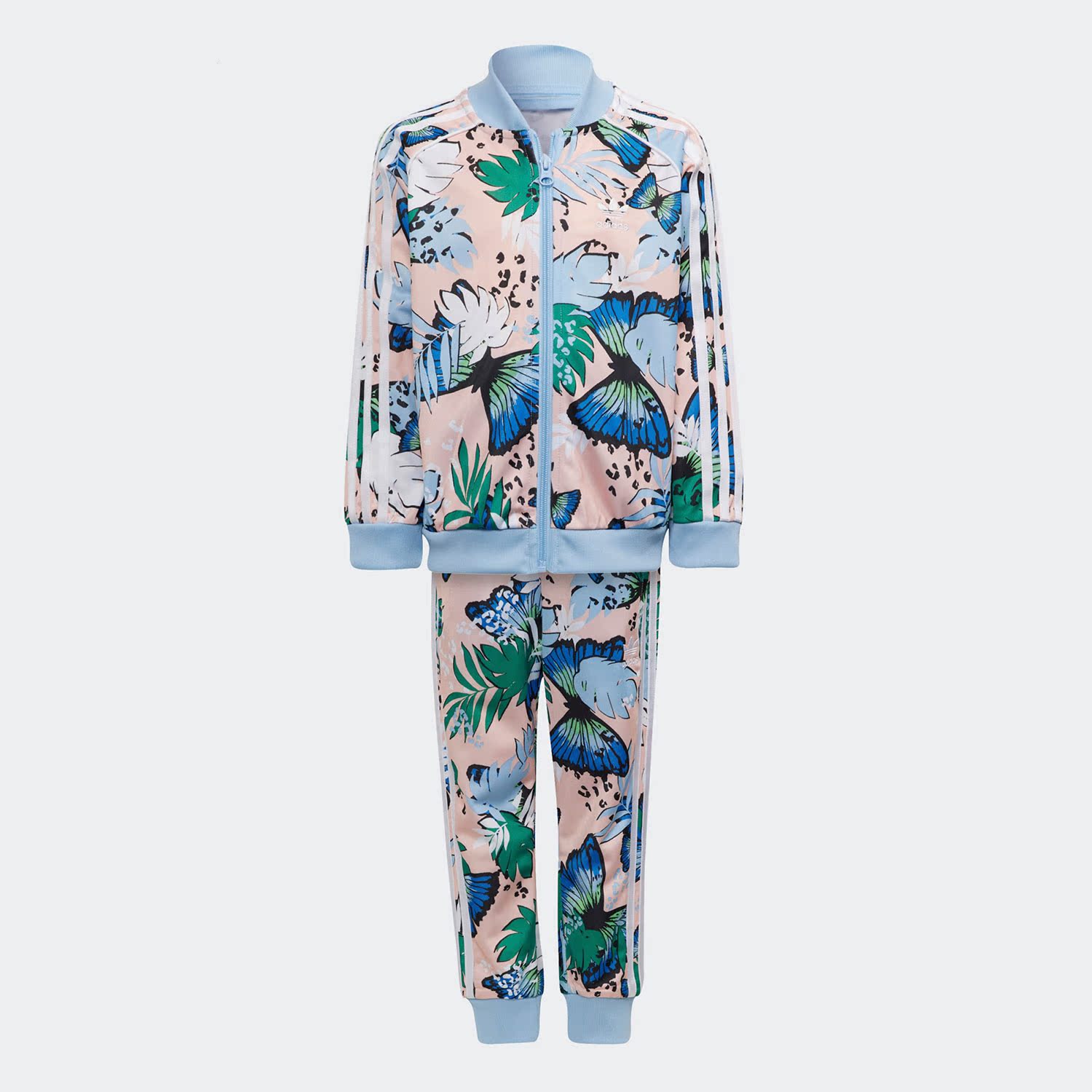 阿迪达斯小童印花运动套装