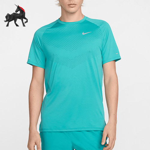 Nike/耐克正品DRI-FIT ADV男士跑步透气运动短袖HV5204-345