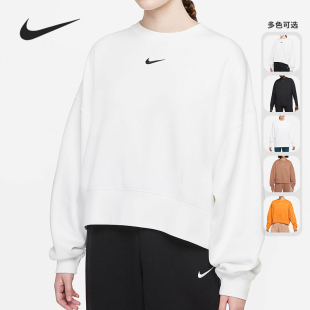 DD5468 Nike 休闲女子运动圆领宽松舒适套头卫衣 时尚 010 耐克正品