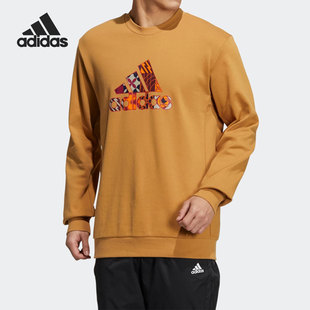 2022春季 新款 阿迪达斯官方正品 Adidas 男子圆领套头卫衣HI3288