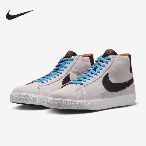 耐克男女复古中帮耐磨运动板鞋