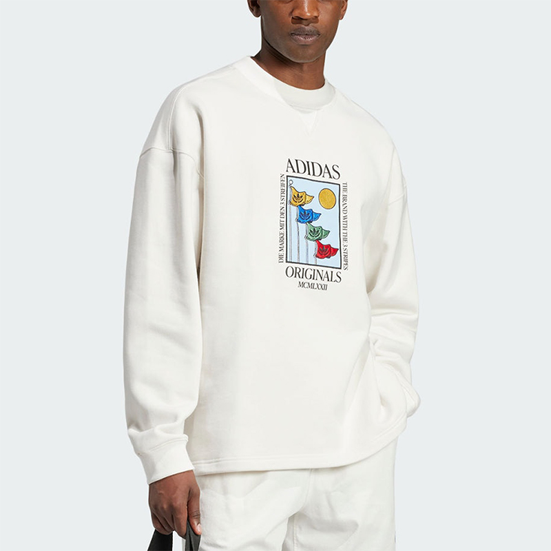 阿迪达斯男士图案简约运动卫衣
