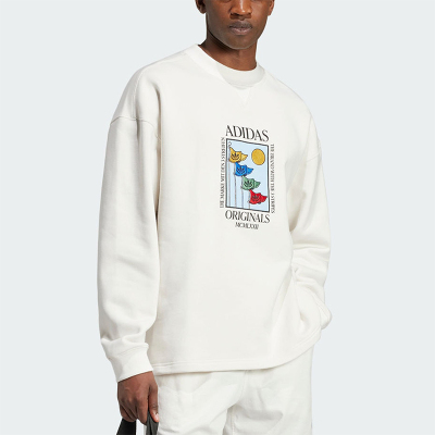 阿迪达斯男士图案简约运动卫衣