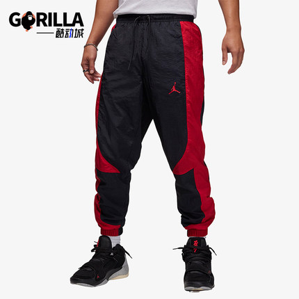 Nike/耐克正品JORDAN男士经典梭织透气束脚运动长裤DX9374-013