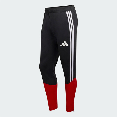 Adidas/阿迪达斯正品2025冬季款男士耐穿修身拼接足球长裤KB4442
