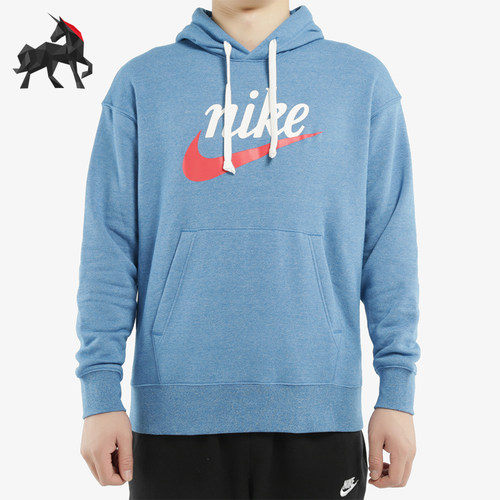 Nike/耐克正品2025冬季款男士休闲连帽套头印花卫衣BV2934-484