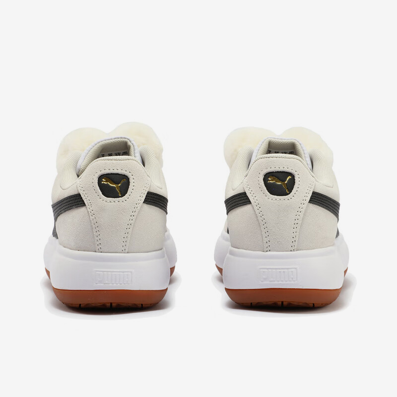 彪马女士麂皮圆头厚底面包鞋