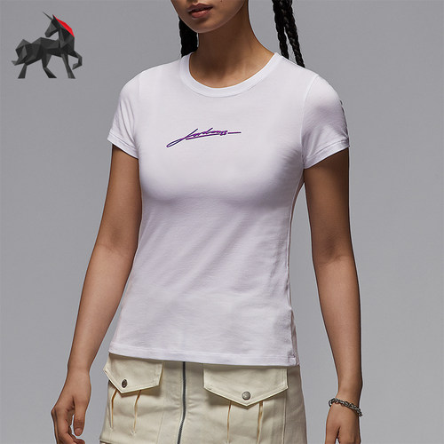 Nike/耐克正品2025夏季款女士短款透气经典圆领休闲T恤IB7029-100