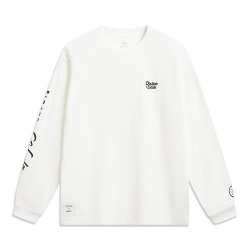 李宁正品韦德 x Jay Flow联名系列男子宽松透气长袖T恤AHSVD09