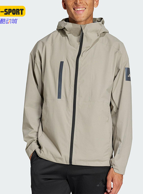 Adidas/阿迪达斯正品新款男士连帽宽松户外经典跑步外套JN5405