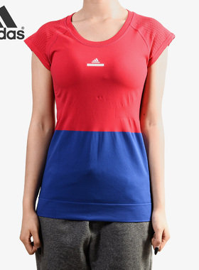 Adidas/阿迪达斯正品2019夏季新款女子休闲网球短袖运动T恤BQ3465