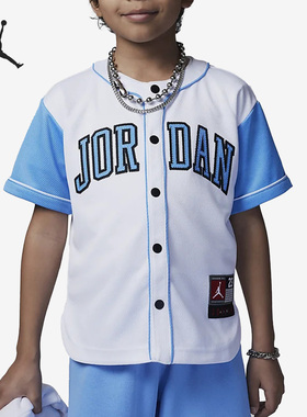 Nike/耐克正品夏季Jordan小童棒球运动球衣FQ0568-100