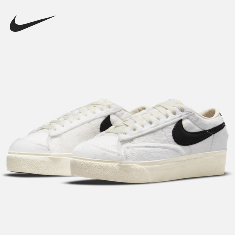 Nike/耐克官方正品Blazer Platform女子绒毛低帮板鞋DO2115-133