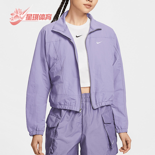 款 2025夏季 女士立领宽松经典 短款 527 Nike 外套HJ1000 耐克正品