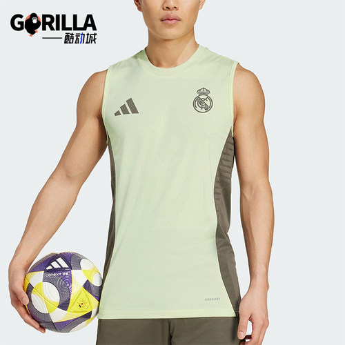 Adidas/阿迪达斯正品TIRO 25男士运动透气无袖修身训练背心JP3982