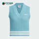 穿搭针织马甲JD5803 三叶草女士复古时尚 Adidas 阿迪达斯正品