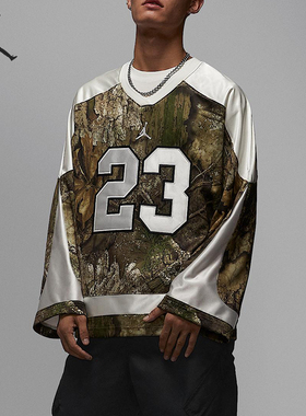 Nike/耐克官方正品JORDAN男士圆领套头宽松冰球球衣IB3965-222