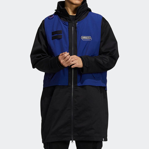 Adidas/阿迪达斯正品三叶草男子中长款夹克外套HC0371
