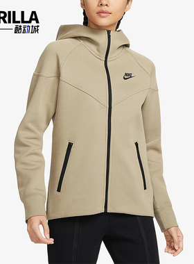Nike/耐克正品2025女士舒适运动训练针织连帽日常外套FB8339-276