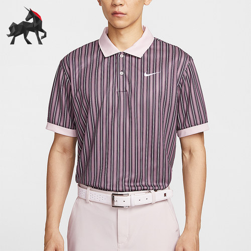 Nike/耐克正品2025夏季款男士条纹轻盈透气运动POLO衫HM5644-204