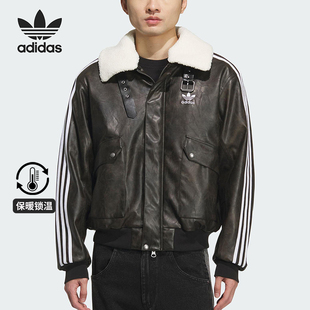 保暖运动宽松休闲棉服KF3691 三叶草男士 Adidas 阿迪达斯正品