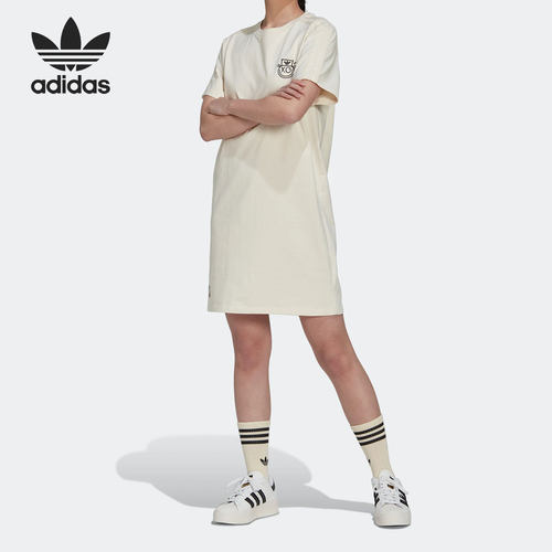 阿迪达斯女子短袖休闲运动连衣裙