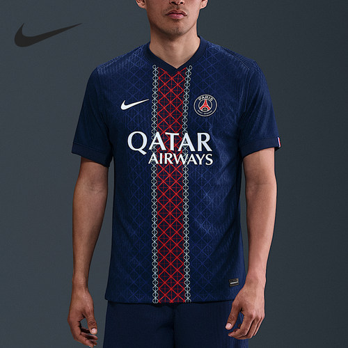 Nike/耐克正品2025夏季款男士足球T恤拼接训练球衣HJ4547-411