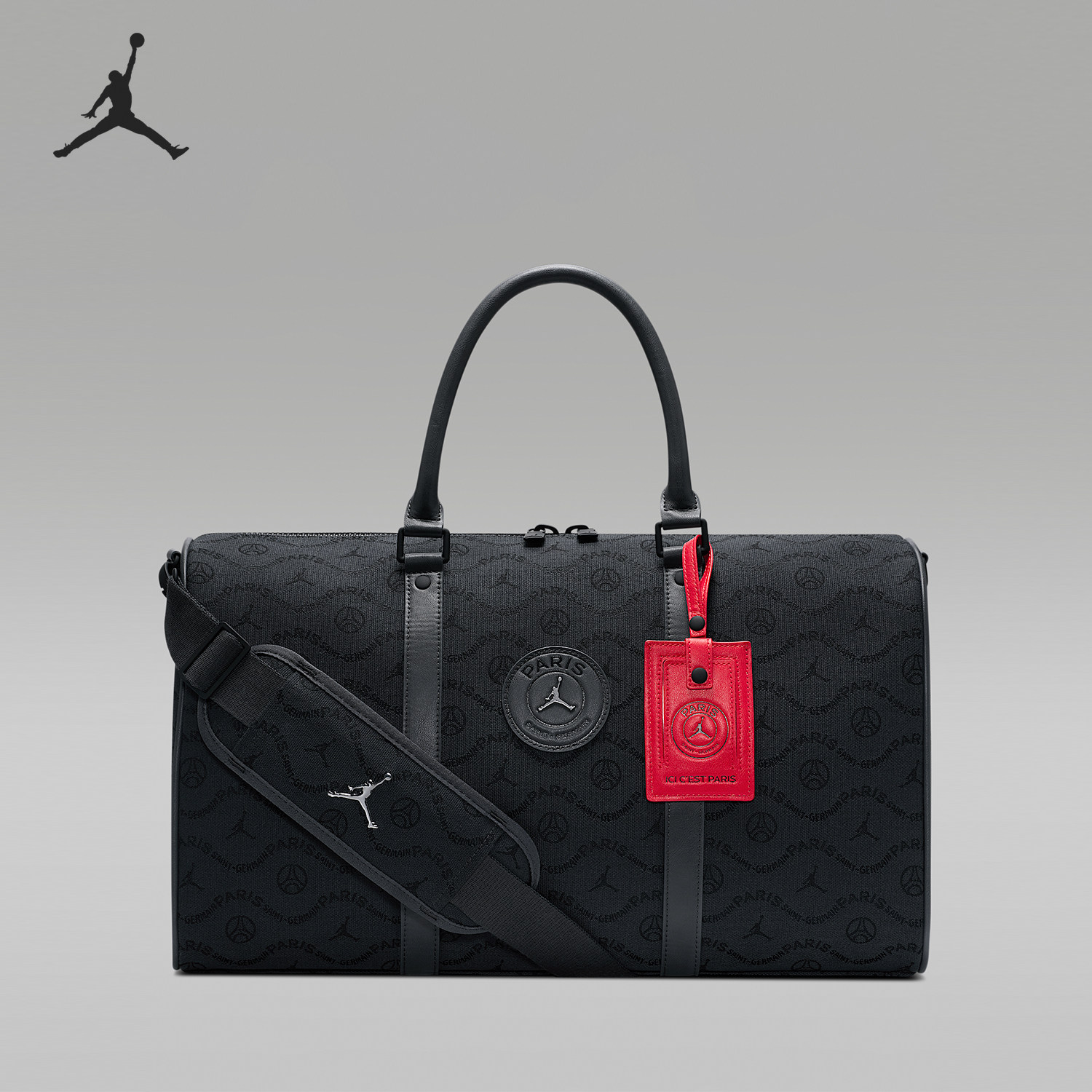 Nike/耐克正品JORDAN新款男煤黑红色旅经典休闲行李包IQ3208-060