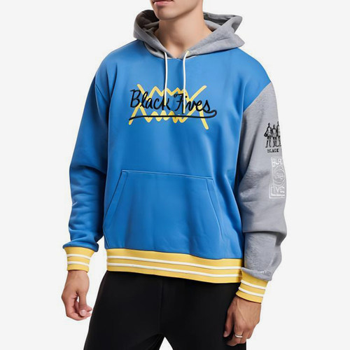 Puma/彪马正品BLACK男士拼接篮球连帽休闲运动卫衣532263-02
