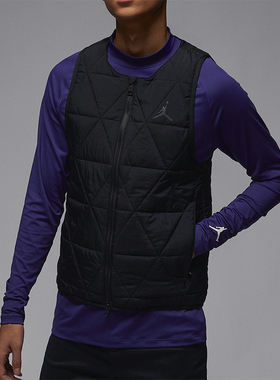 Nike/耐克正品JORDAN男士简约梭织保暖运动棉马甲FB3266-010