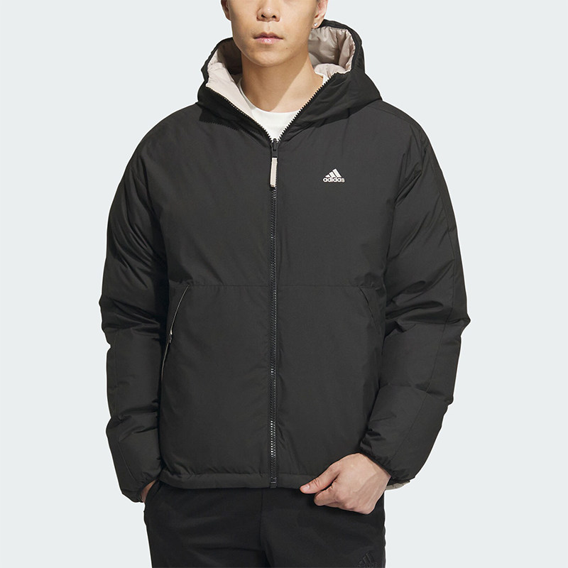 Adidas/阿迪达斯正品冬季新款男子运动休闲连帽羽绒服IS0371