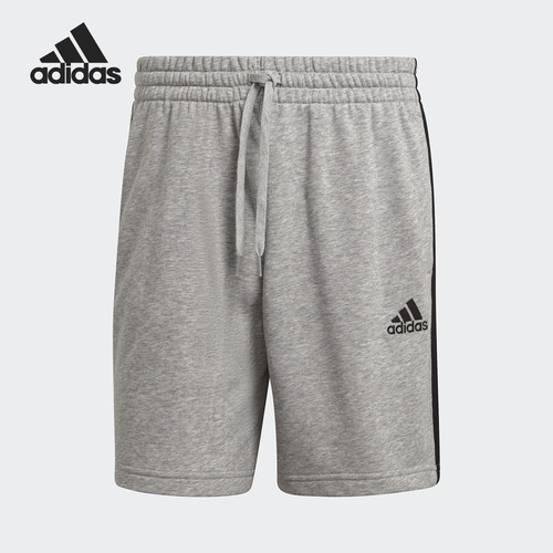 Adidas/阿迪达斯正品新款男士松紧腰直筒经典透气休闲短裤GK9599