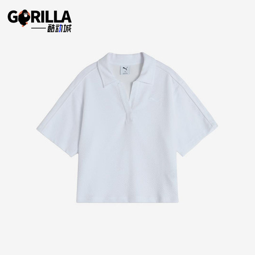 Puma/彪马正品运动生活系列新款女热带湖蓝Polo衫682156-22