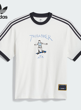 Adidas/阿迪达斯正品三叶草男女同款透气运动短袖T恤KX4548