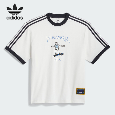 Adidas/阿迪达斯正品三叶草男女同款透气运动短袖T恤KX4548