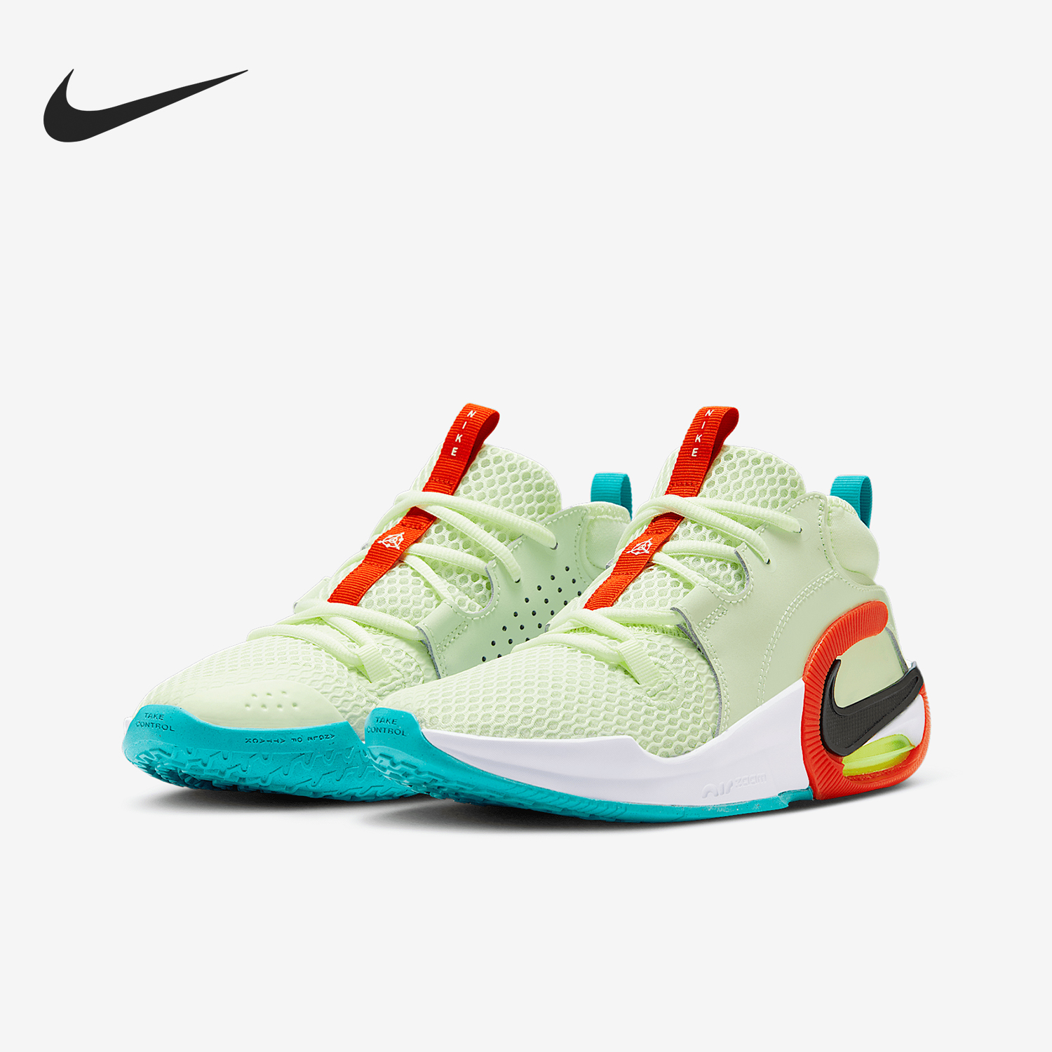 Nike/耐克正品2025儿童缓震网眼布轻盈中帮经典篮球鞋HM8521-700