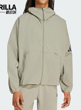 Adidas/阿迪达斯正品MYSHELTER男士运动宽松连帽休闲外套JW3631