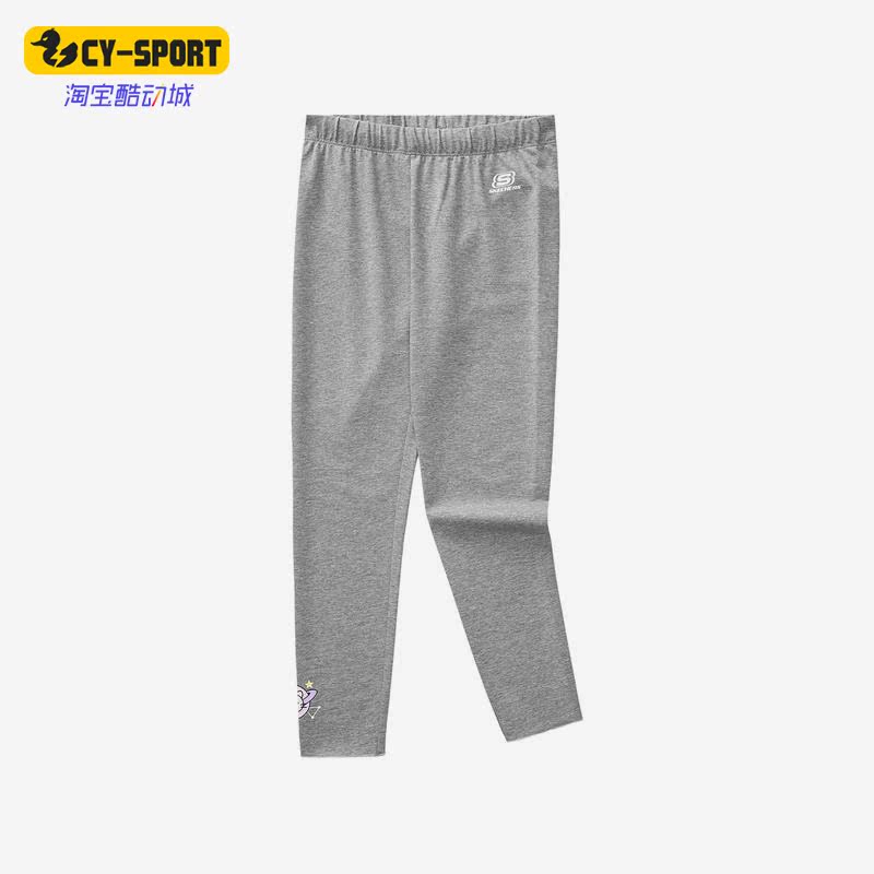 Skechers/斯凯奇正品秋季新款女童休闲运动紧身长打底裤 L322G027