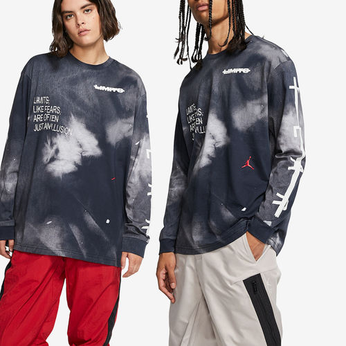 Nike耐克正品Air Jordan Fearless男扎染透气长袖T恤CT6196-101