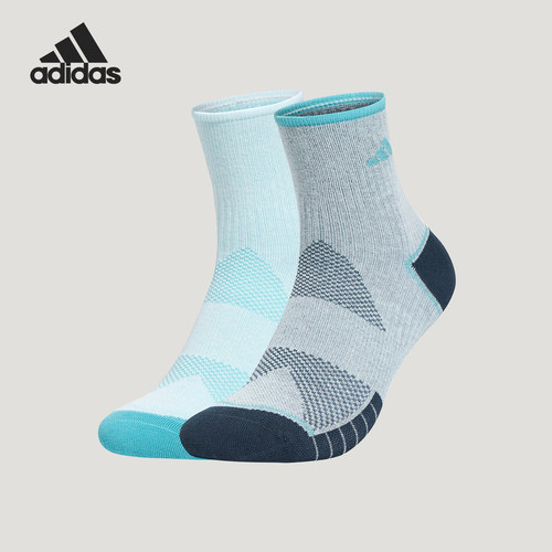 Adidas/阿迪达斯正品新款男女时尚休闲经典运动袜两双装KZ2403